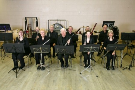 Orchestra in rehearsal, the woodwind section