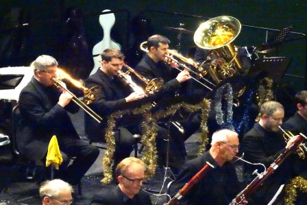 The brass section