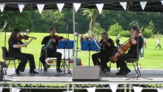 WSO quartet at the Party at the Carrs